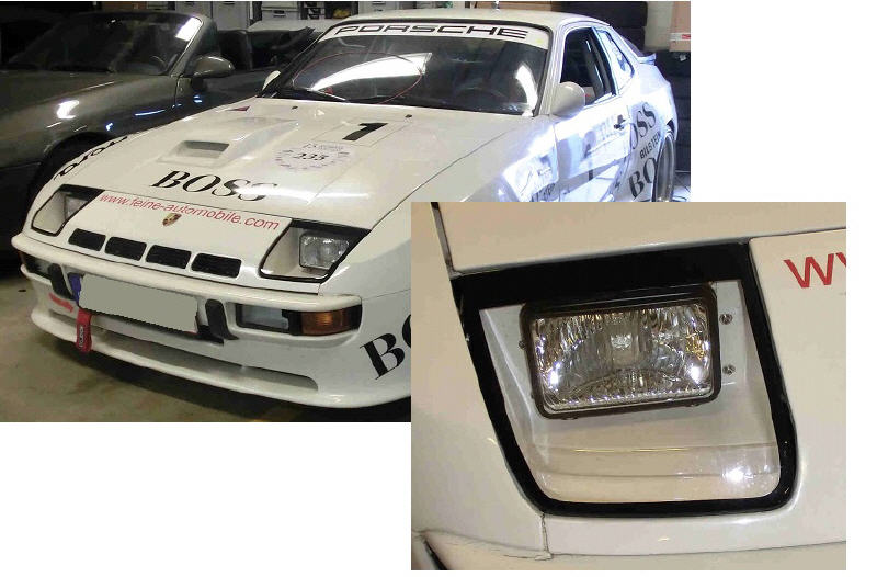 Porsche 924 CARRERA GTS Scheinwerfer