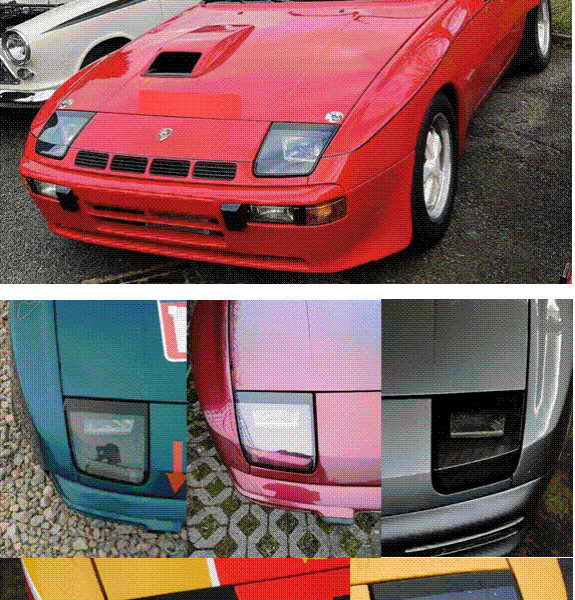 Porsche 924 CARRERA GTS Scheinwerfer